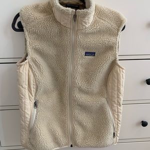 Cream Fleece Patagonia Vest